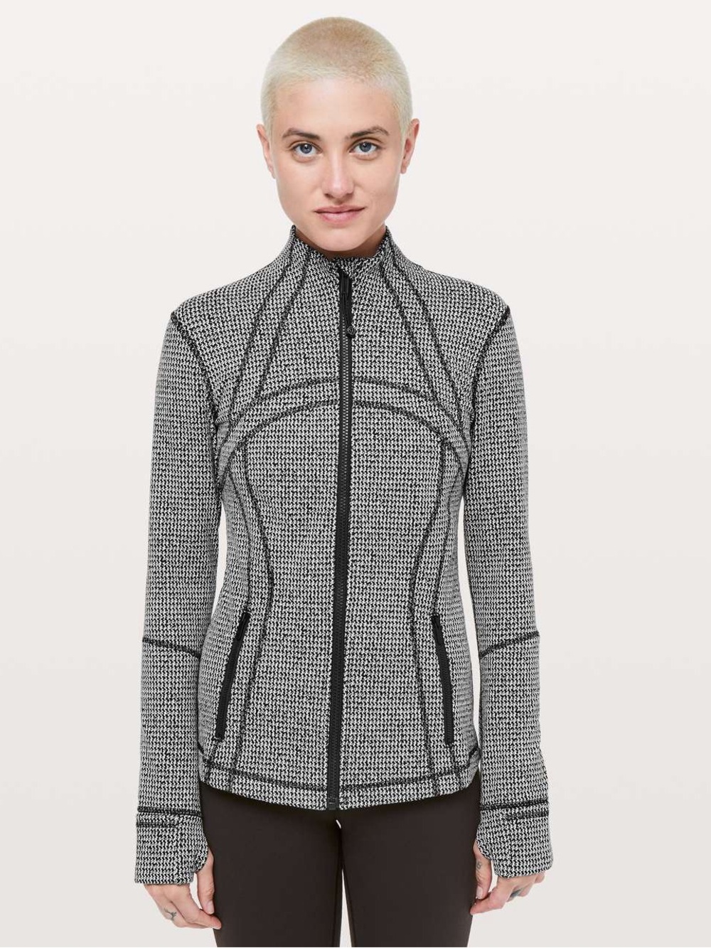 Lululemon Define Jacket Teeny Tooth White Black Woman’s Size 6